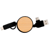 View Image 4 of 5 of Warta Bamboo Extendable Charging Cable
