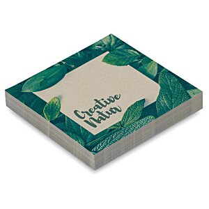 Additional Image 1 - a square notepad with green leaves on it
