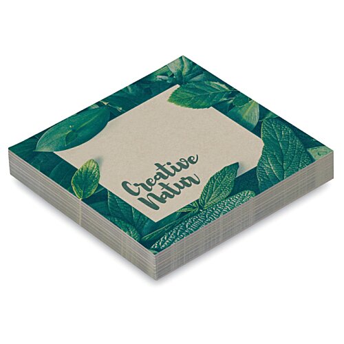 Additional Image 1 - a square notepad with green leaves on it