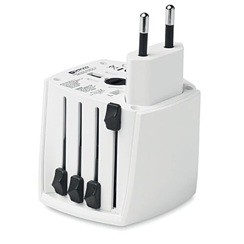 Additional Image 5 - a white adapter with black plugs