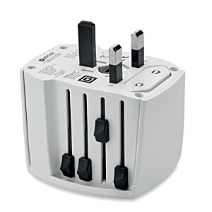 Additional Image 4 - a white adapter with black plugs