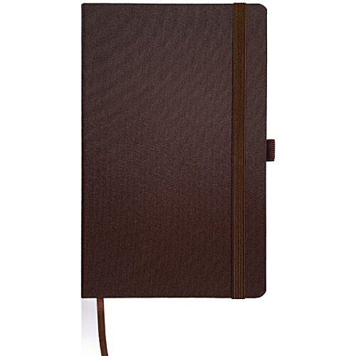 Additional Image 3 - a brown notebook with a brown band