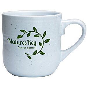 Additional Image 1 - a white mug with green leaves on it