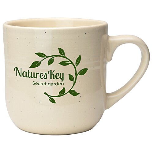 Additional Image 2 - a white mug with green leaves on it