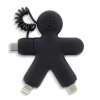 a black usb cable plugged into a man shape
