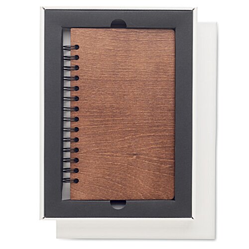 Additional Image 5 - a brown notebook in a black frame