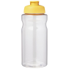View Image 4 of 5 of Big Base Sports Bottle - Flip Lid - Clear - Printed