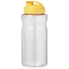 View Image 5 of 5 of Big Base Sports Bottle - Flip Lid - Clear - Printed