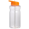 View Image 3 of 4 of Big Base Sports Bottle - Spout Lid - Clear - Printed