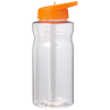 View Image 4 of 4 of Big Base Sports Bottle - Spout Lid - Clear - Printed
