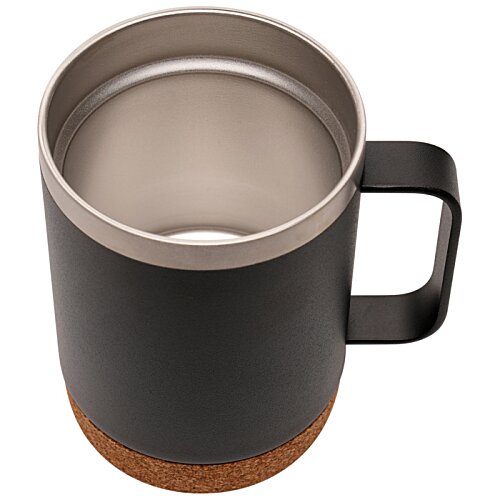 Additional Image 2 - a black and silver mug