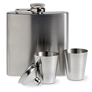 Additional Image 2 - a silver flask and cups