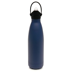Additional Image 2 - a blue water bottle with a black handle