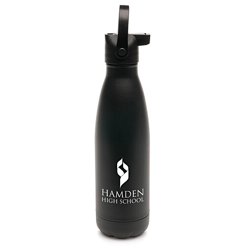 Additional Image 2 - a black bottle with a white logo
