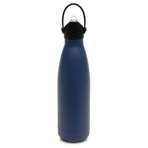 Additional Image 2 - a blue water bottle with a black handle