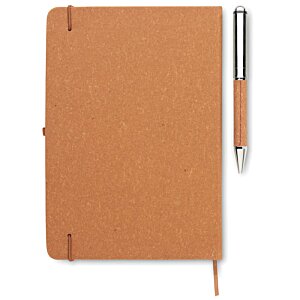 Additional Image 1 - a brown notebook and pen