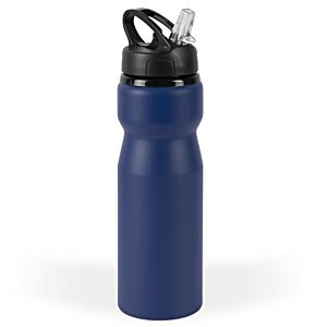 Additional Image 5 - a blue water bottle with black lid
