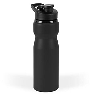 Additional Image 3 - a black water bottle on a white background