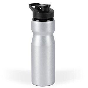 Additional Image 4 - a silver bottle with black lid