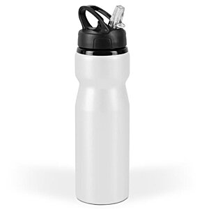 Additional Image 4 - a white water bottle with black lid