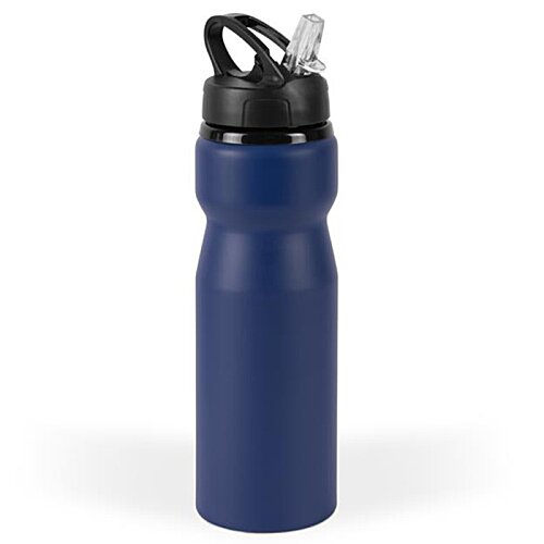 Additional Image 5 - a blue water bottle with black lid