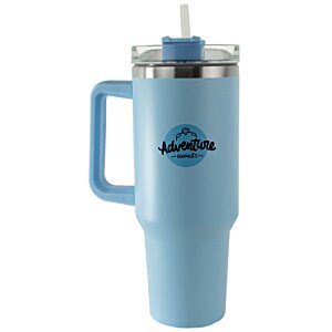 Additional Image 3 - a blue and black thermos