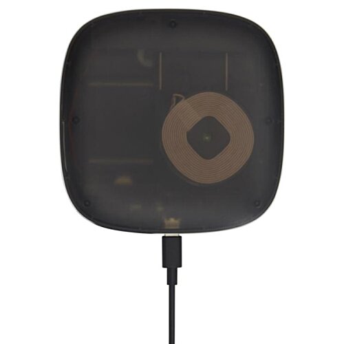 Additional Image 2 - a black square object with a brown circle on it