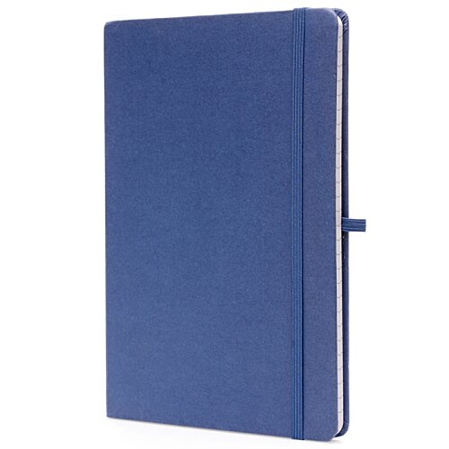 Additional Image 1 - a blue notebook with a button