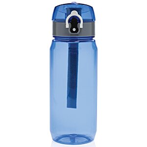 Additional Image 2 - a blue water bottle with a black handle
