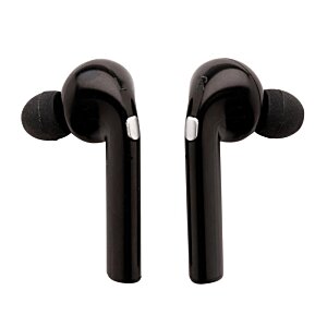 Additional Image 3 - a pair of black earbuds