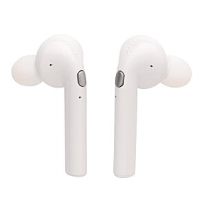 Additional Image 4 - a pair of white earbuds