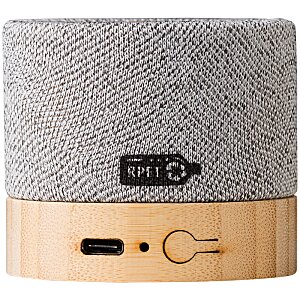 Additional Image 2 - a round grey object with a wooden base