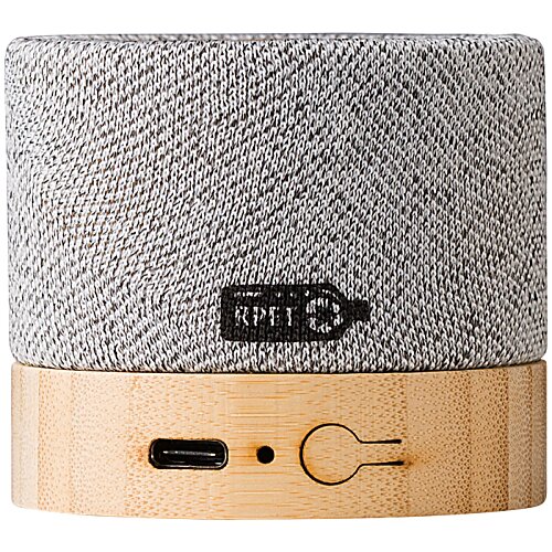 Additional Image 2 - a round grey object with a wooden base
