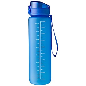 Additional Image 1 - a blue water bottle with a strap