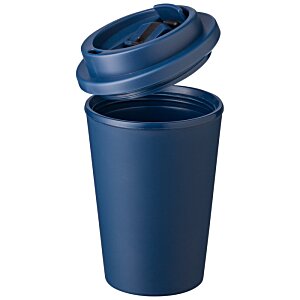 Additional Image 5 - a blue plastic cup with a lid