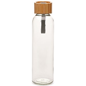 Additional Image 1 - a clear glass bottle with a brown cap