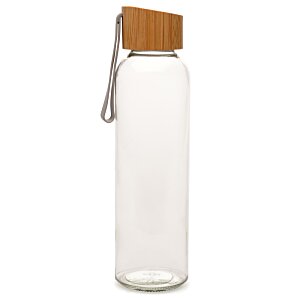 Additional Image 2 - a clear glass bottle with a brown cap