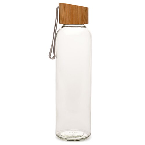 Additional Image 2 - a clear glass bottle with a brown cap