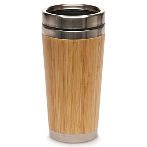Additional Image 4 - a wooden cup with a metal lid