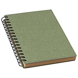 Additional Image 1 - a green notebook with a spiral bound