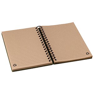 Additional Image 4 - a brown notebook with a metal ring