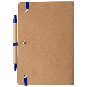 Additional Image 2 - a brown folder with blue pens