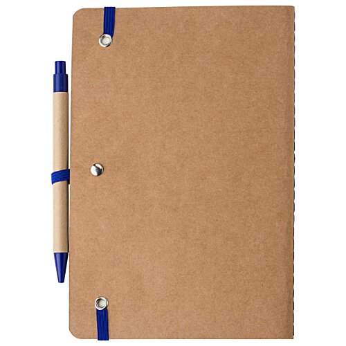 Additional Image 2 - a brown folder with blue pens