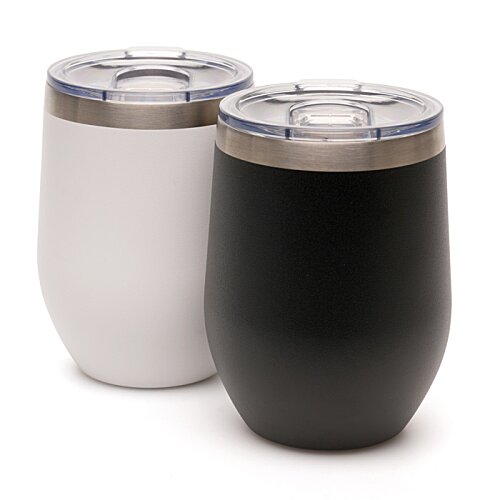 Additional Image 1 - a black and white wine glasses