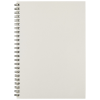 a white notebook with a spiral bound