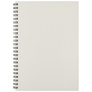 Additional Image 1 - a white notebook with a spiral bound