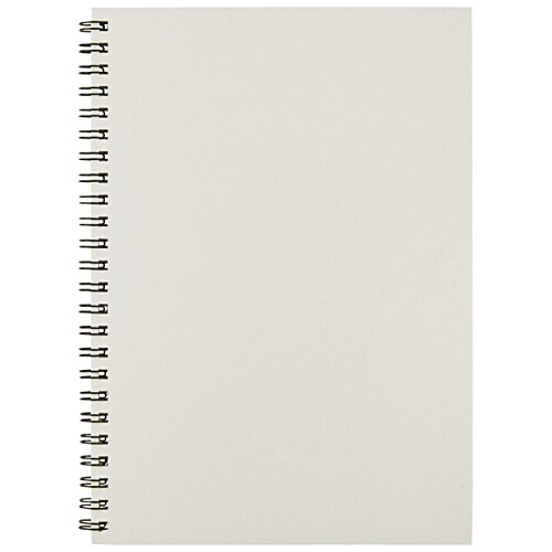 Additional Image 1 - a white notebook with a spiral bound