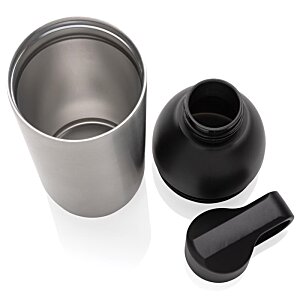 Additional Image 3 - a silver container with a black lid