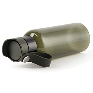 Additional Image 1 - a green plastic water bottle with a black cap