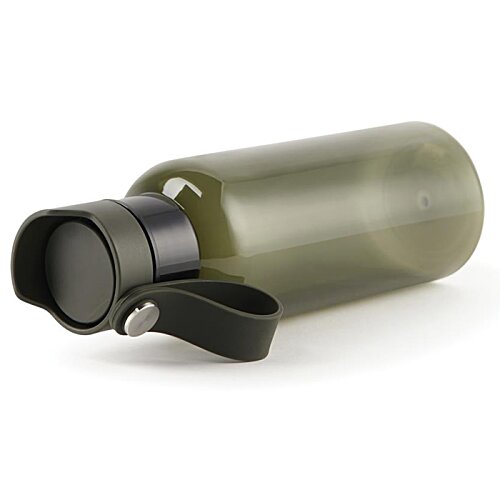 Additional Image 1 - a green plastic water bottle with a black cap